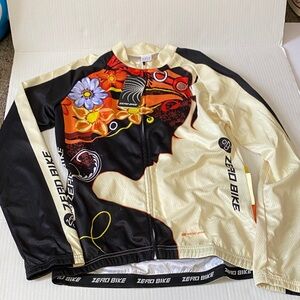 NWT Zero Bike Women Size L Floral Long Sleeve Cycling Shirt